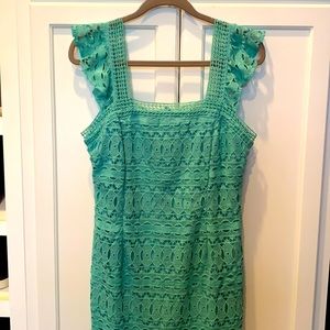 Garden party dress. Aqua. Worn once.